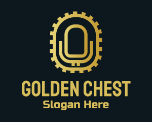 Golden Microphone Podcast logo design