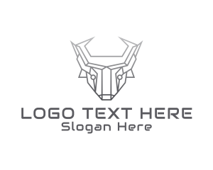 Geometric Robot Bull logo