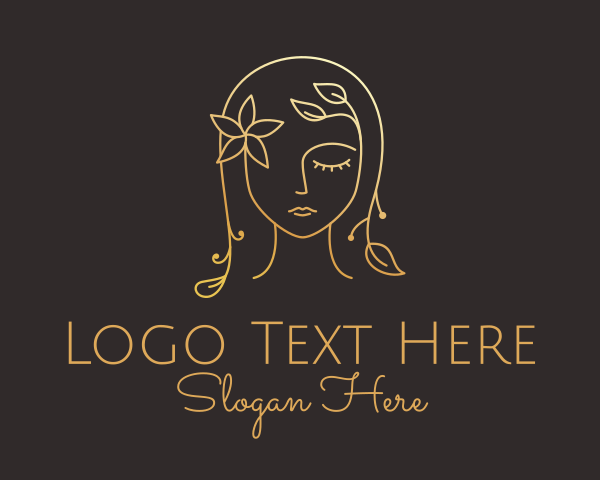 Lady logo example 1