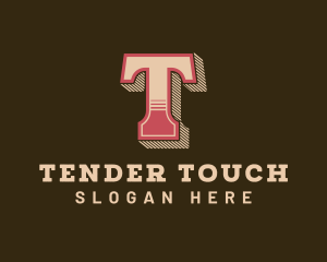 Western Lounge Bistro Letter T logo design