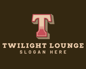 Western Lounge Bistro Letter T logo design