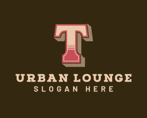 Western Lounge Bistro Letter T logo