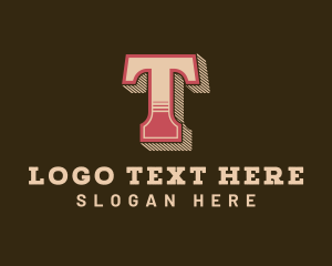 Classical - Western Lounge Bistro Letter T logo design