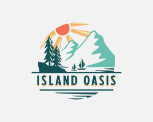 Mountain Island Vacation logo design