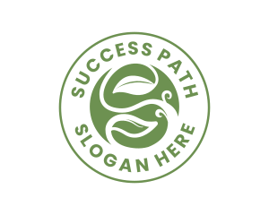 Leaf Vine Letter S logo design