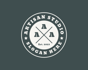 Hipster Fashion Boutique Studio logo design