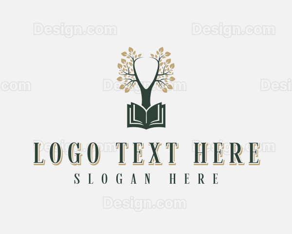 Book Reading Tree Logo