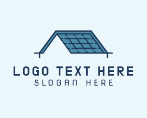 Solar Panel Home Roof logo