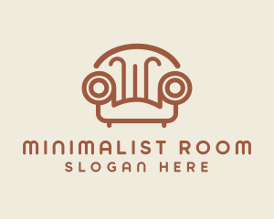 Brown Minimalist Couch logo