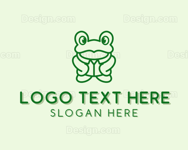 Toad Frog Pet Shop Logo