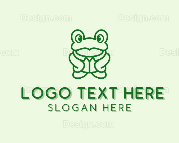 Toad Frog Pet Shop Logo