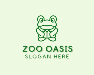 Toad Frog Pet  logo design