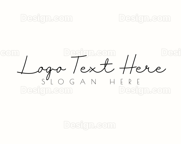 Generic Handwritten Cursive Logo