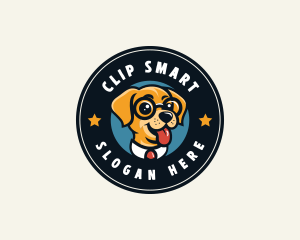 Smart Puppy Dog logo design