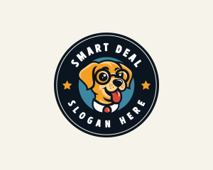 Smart Puppy Dog logo design