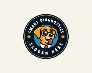 Smart Puppy Dog logo design