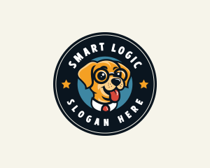 Smart Puppy Dog logo design