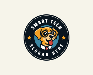 Smart Puppy Dog logo design