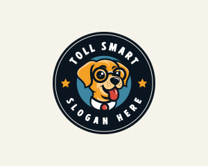 Smart Puppy Dog logo design