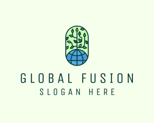 Global Eco Nature Conservation logo design