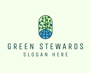 Global Eco Nature Conservation logo design