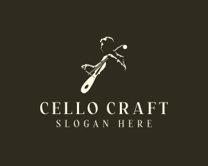 Cello Orchestra Musician logo