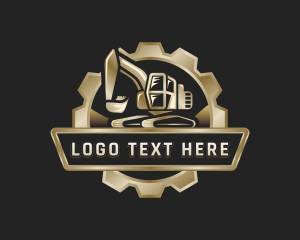 Excavator Construction Machinery logo