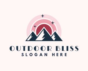 Sunshine Mountain Peak logo design