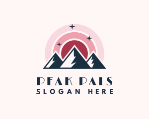 Sunshine Mountain Peak logo design