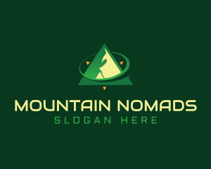 Compass Mountain Peak logo design