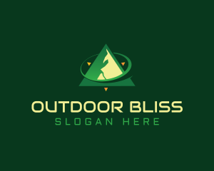 Compass Mountain Peak logo design