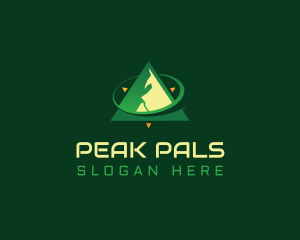 Compass Mountain Peak logo design