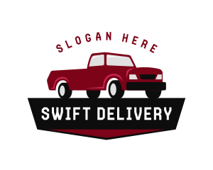 Delivery Truck Transportation logo design