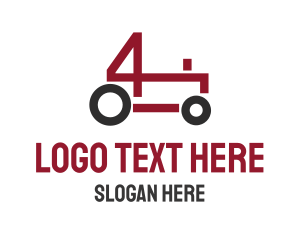 Agriculture Farming Tractor  logo