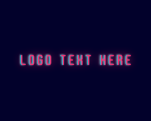Neon Glow Wordmark logo