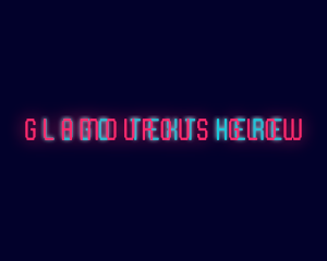 Neon Glow Wordmark logo design