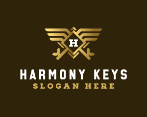 Deluxe Key Wings logo design