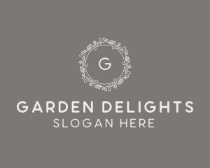 Floral Garden Wedding logo design