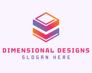 Colorful Cube Software logo design