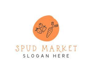 Organic Food Market logo design