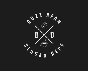 Brewed Coffee Bean Cafe logo design