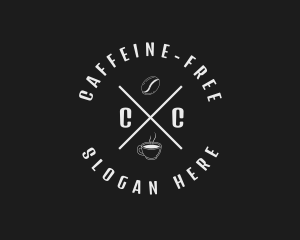 Brewed Coffee Bean Cafe logo design