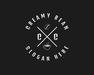 Brewed Coffee Bean Cafe logo design