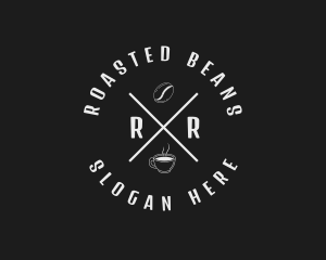 Brewed Coffee Bean Cafe logo design