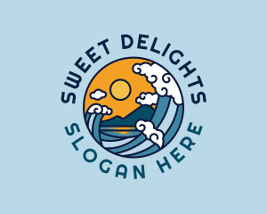 Destination Beach Sun Wave logo