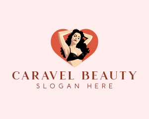 Woman Heart Beauty logo design