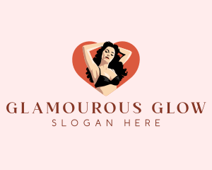 Woman Heart Beauty logo design