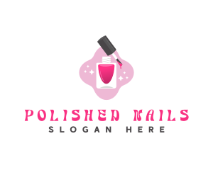 Stylish Nail Polish logo design