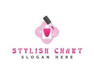 Stylish Nail Polish logo design