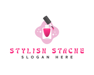 Stylish Nail Polish logo design